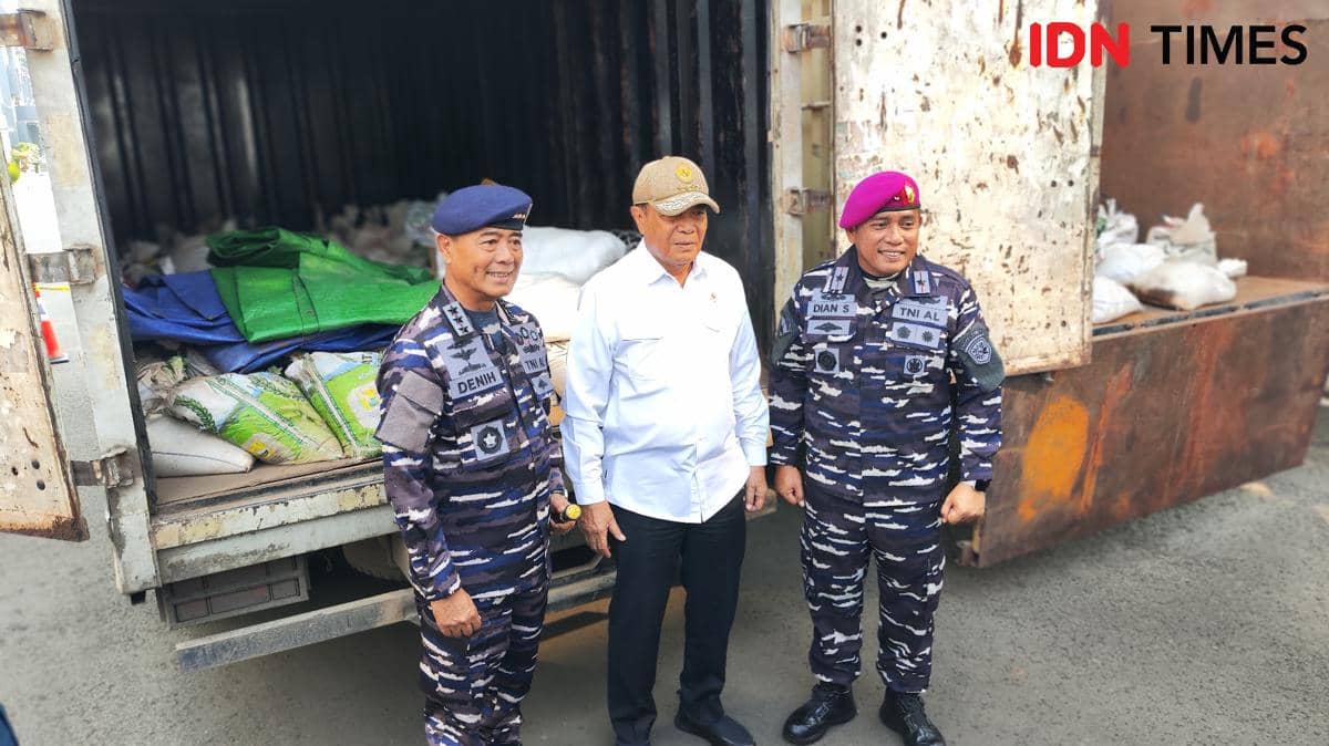 TNI AL Bongkar Distribusi Pasir Timah Ilegal dari Kepri di Gudang PIK