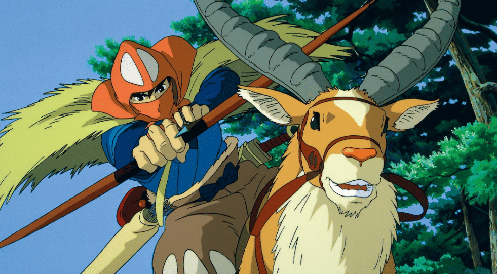 Cuplikan dari anime Princess Mononoke (1997)