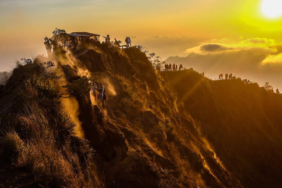 potret pendakian Gunung Batur