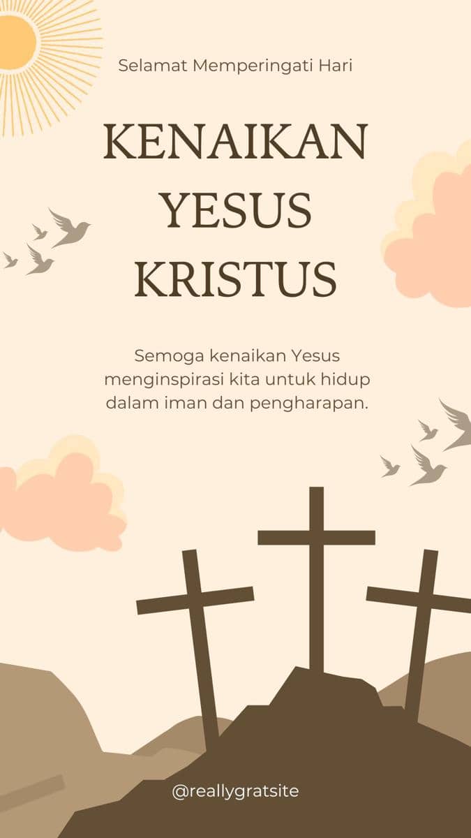 poster Kenaikan Yesus Kristus 2026 