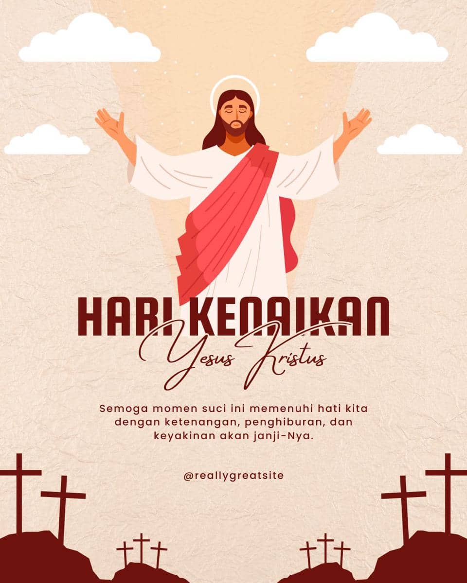 poster Kenaikan Yesus Kristus 2026 