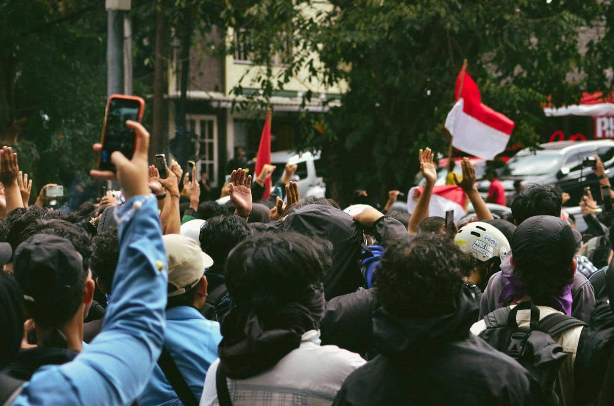 Potret aksi demonstrasi di kota Bandung