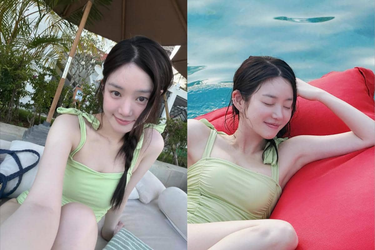 potret Lee Yu Bi liburan di Bali