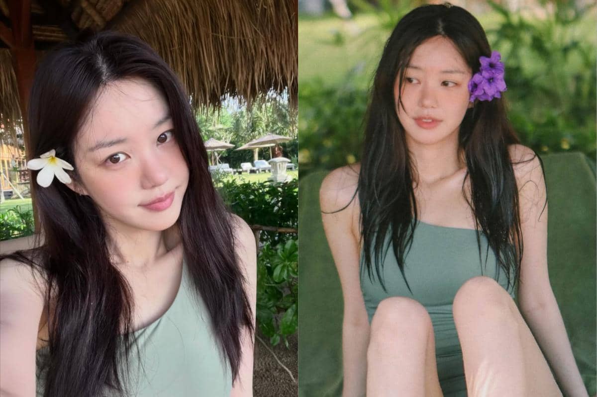 potret Lee Yu Bi liburan di Bali