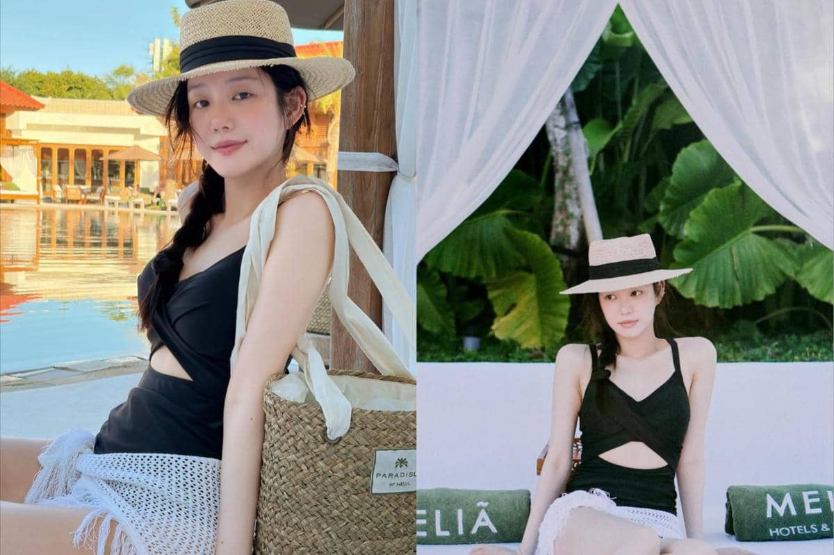 potret Lee Yu Bi liburan di Bali