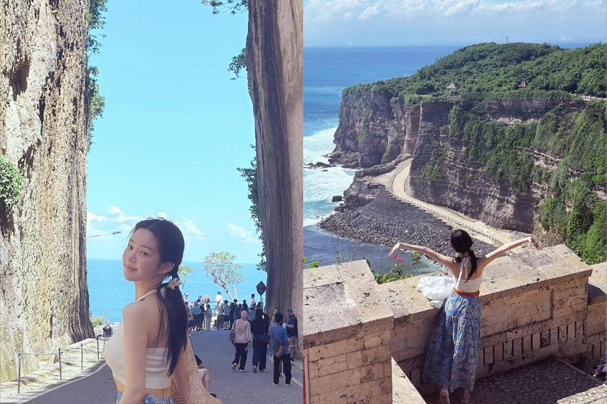 potret Lee Yu Bi liburan di Bali