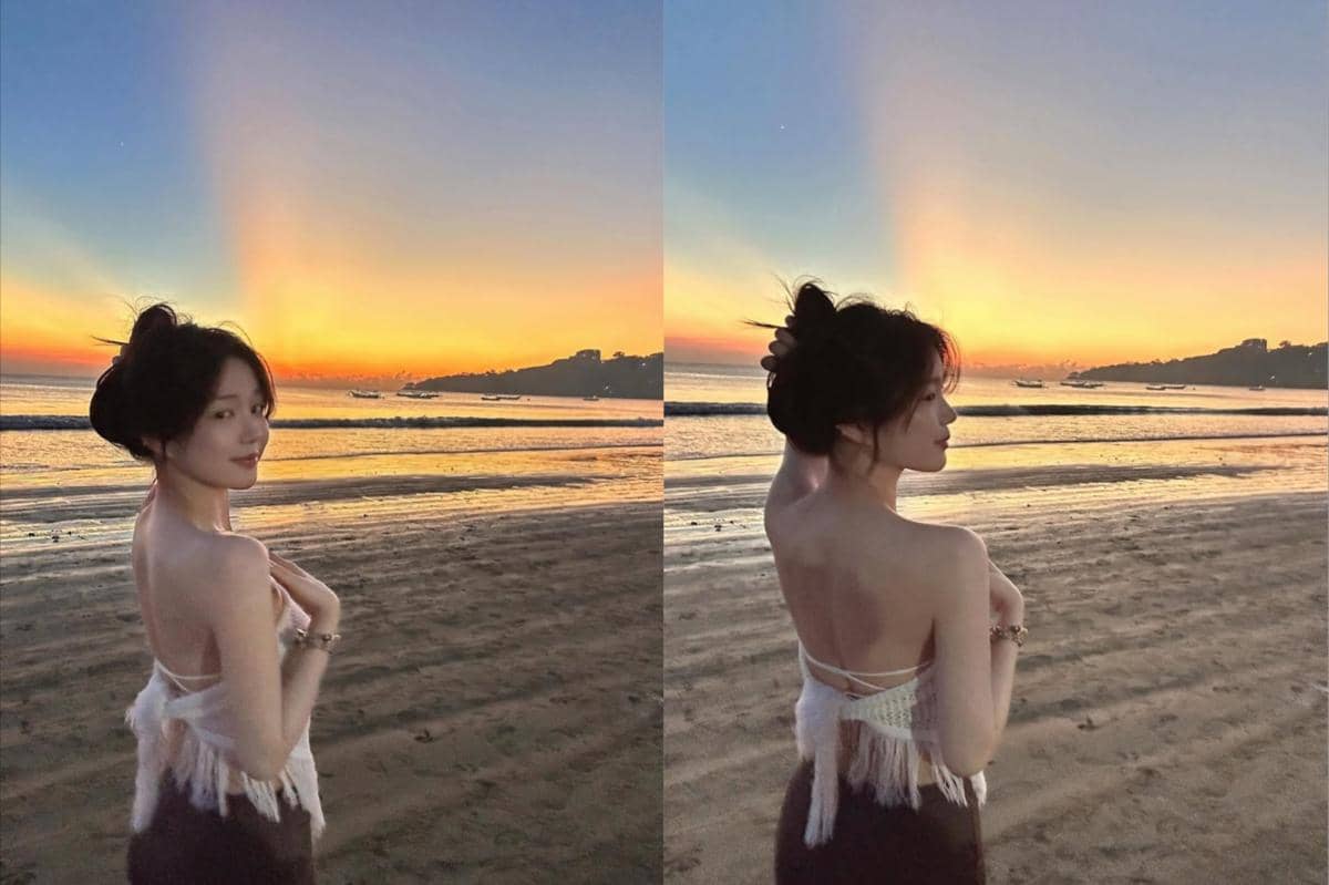 potret Lee Yu Bi liburan di Bali