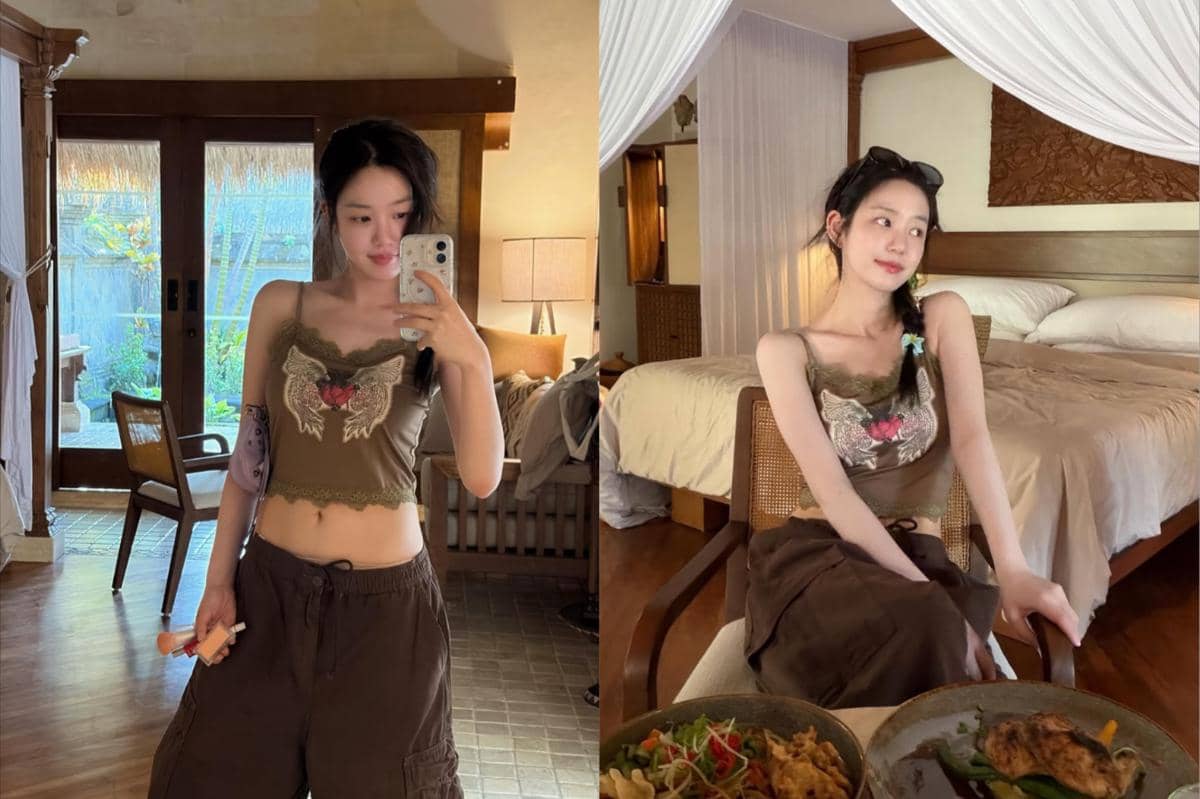 potret Lee Yu Bi liburan di Bali