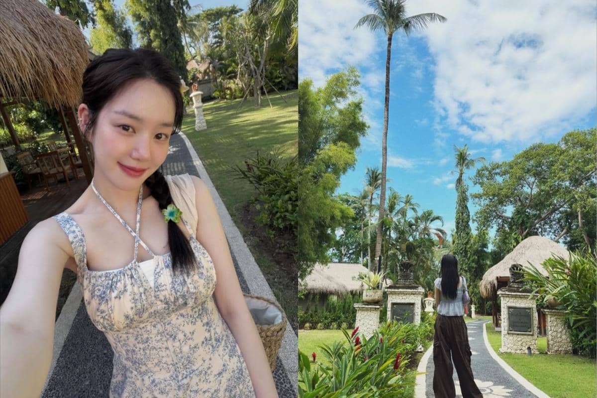 potret Lee Yu Bi liburan di Bali