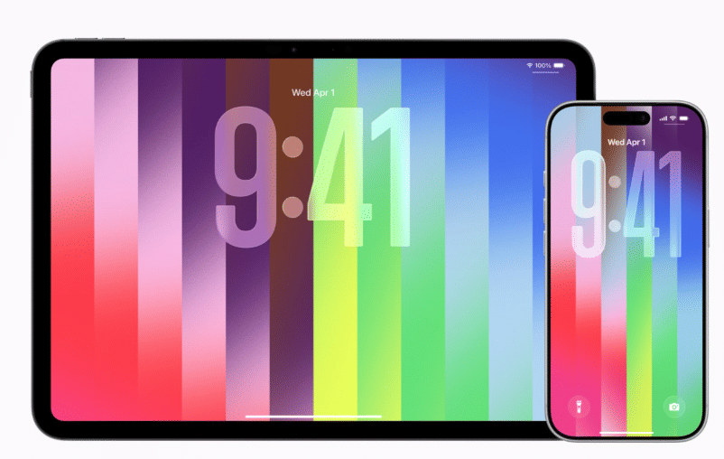 Apple memperkenalkan wallpaper Pride Luminance di iOS 26.5