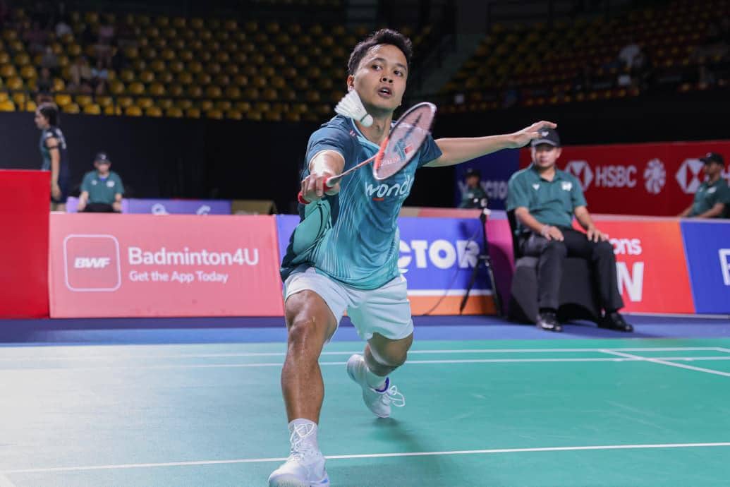 Potret Anthony Ginting di Thailand Open 2026, Rabu (13/5/2026). (Dok. PBSI).