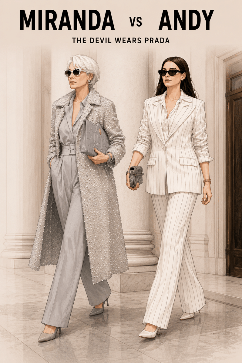 Ilustrasi OOTD Andy vs Miranda