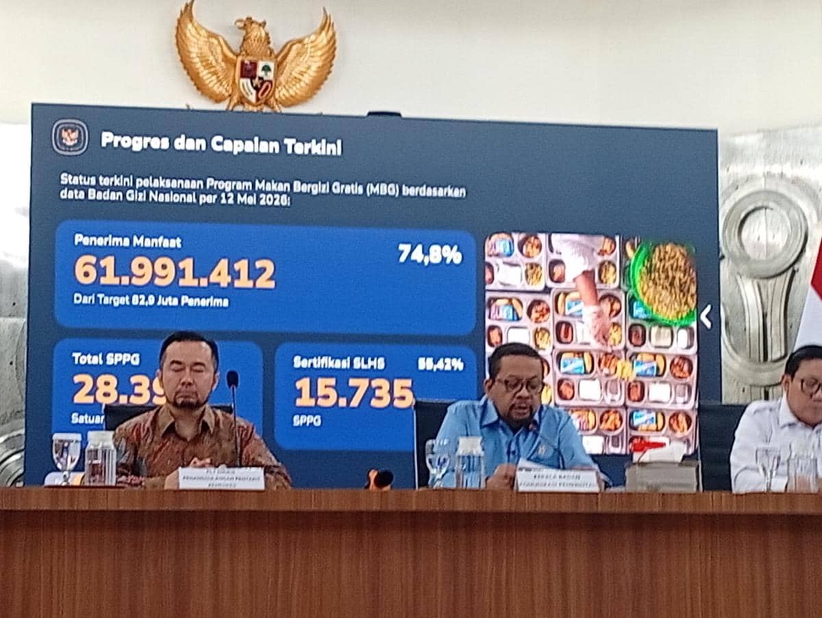 28.390 SPPG Beroperasi, Baru 55,42 Persen Kantongi Sertifikat Higiene