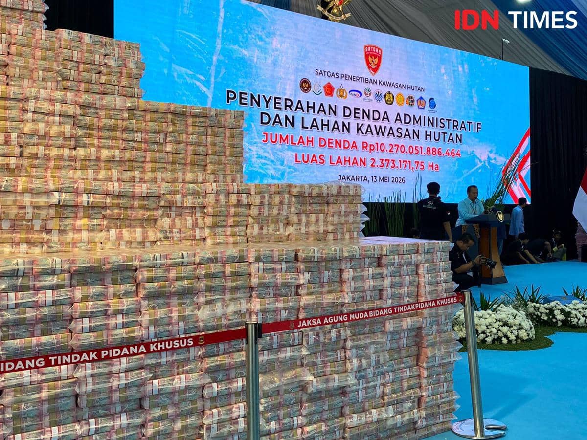 Melihat Gunungan Uang Sitaan Rp10 Triliun untuk Negara di Kejagung