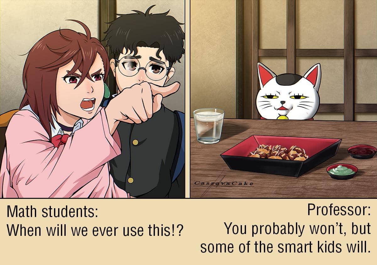 meme anime tentang dosen