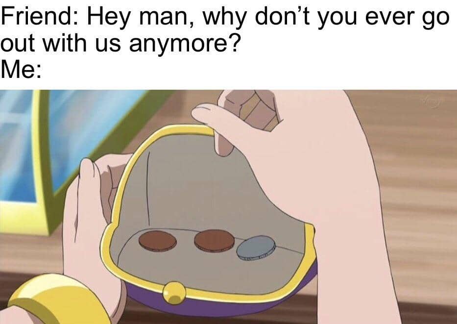 meme anime tentang anak kuliahan