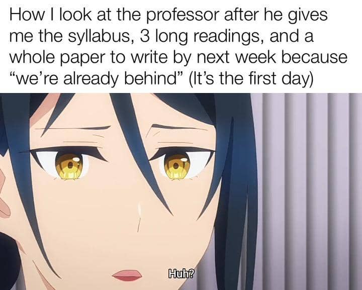 8 Meme Anime tentang Dosen, Kasih Soal Ujian Sulit-Sulit!