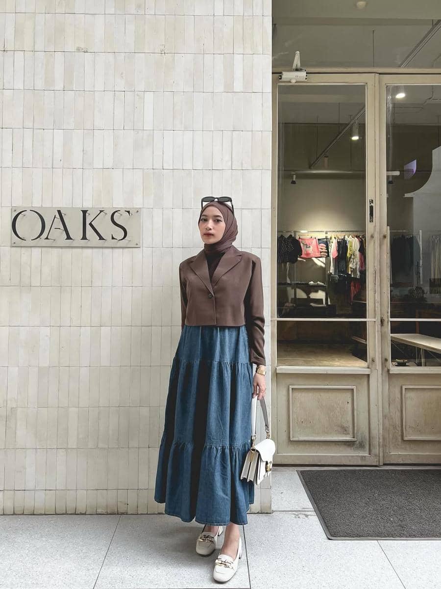 OOTD Rok Denim ala Rafika Rahma