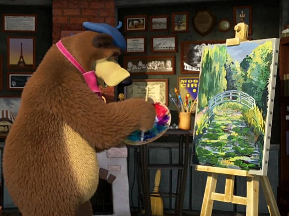 Masha and the Bear episode Pink of Fashion 