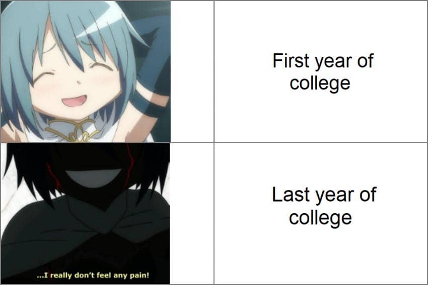 8 Meme Anime tentang Anak Kuliahan, Udah Kebal sama Tugas