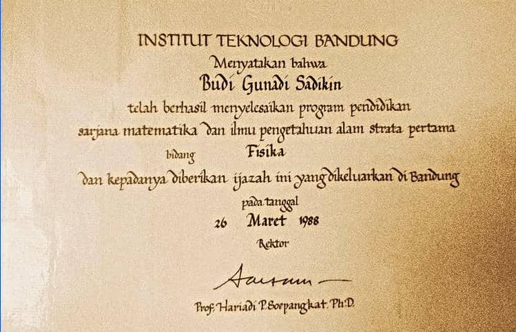 Ijazah Menkes