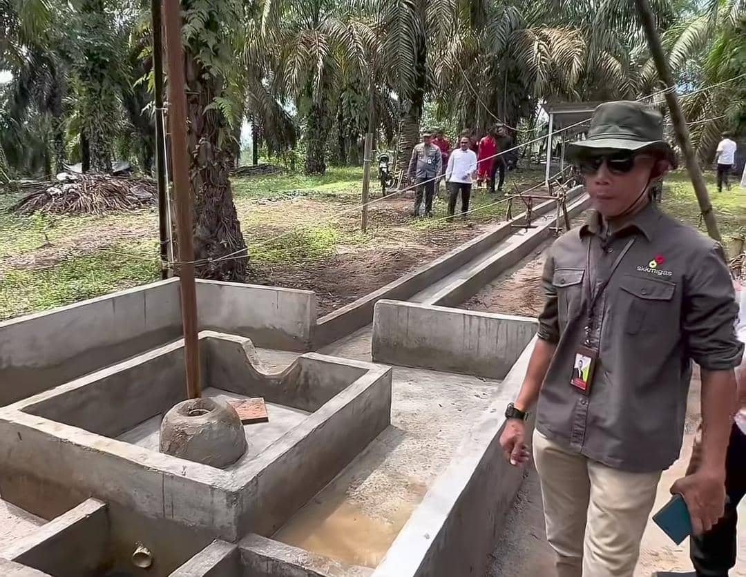 Salah satu sumur minyak rakyat di Keluang Muba yang akan dikelola secara resmi oleh badan usaha secara legal.
