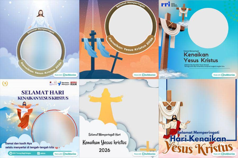 22 Link Twibbon Kenaikan Yesus Kristus, Bisa Dibagikan ke Medsos!