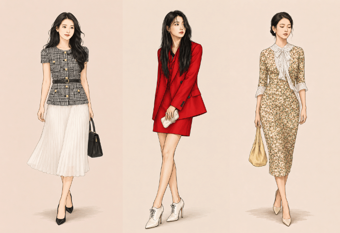 7 Ilustrasi OOTD Hui Ju 'Perfect Crown', Aura Mahal!