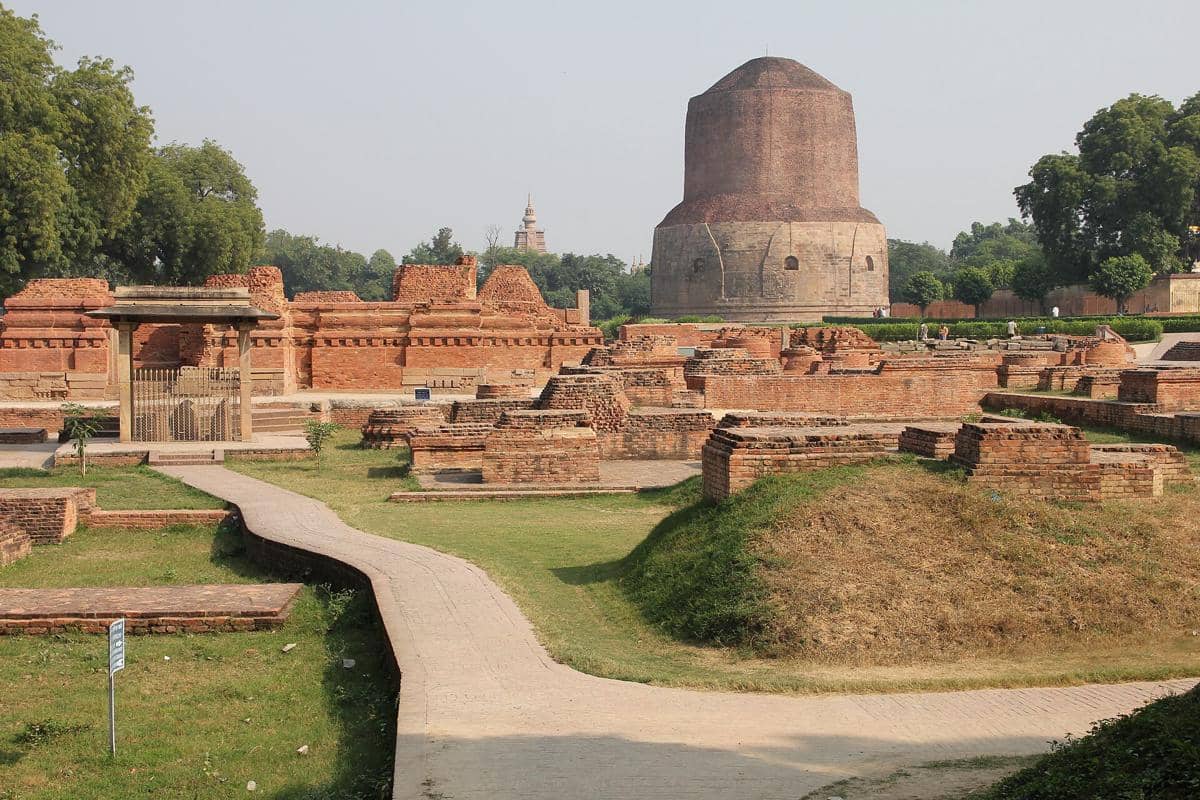 potret Dhamek Stupa