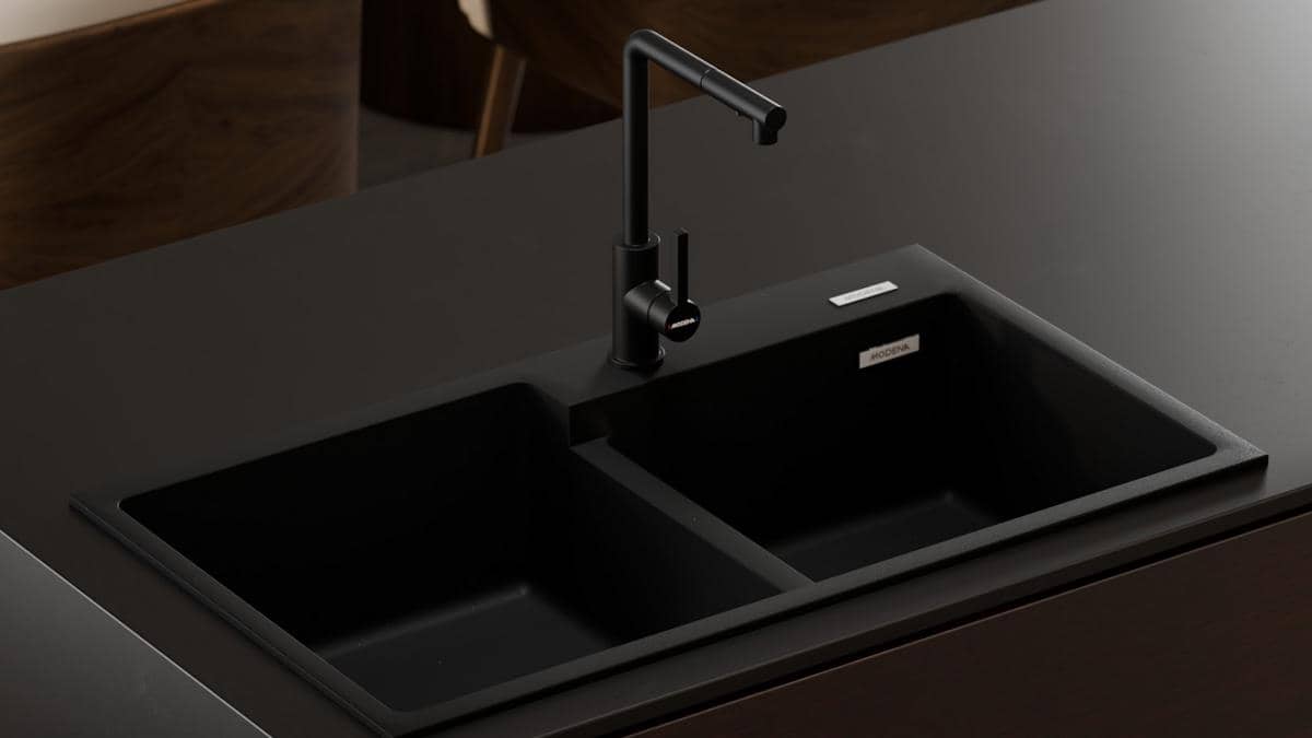 Wastafel Cuci Piring Granit Low Maintenance dari MODENA, Estetik!