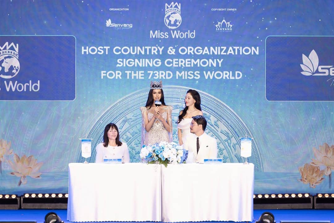 Potret Miss World 2026 Opal Suchata di Kick Off Miss World ke-73
