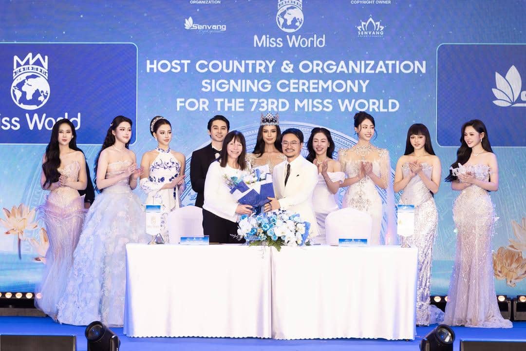 Potret Miss World 2026 Opal Suchata di Kick Off Miss World ke-73