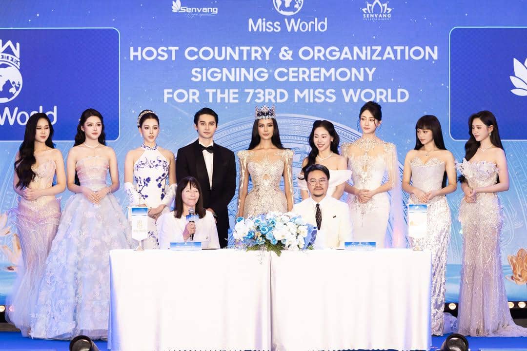 Potret Miss World 2026 Opal Suchata di Kick Off Miss World ke-73
