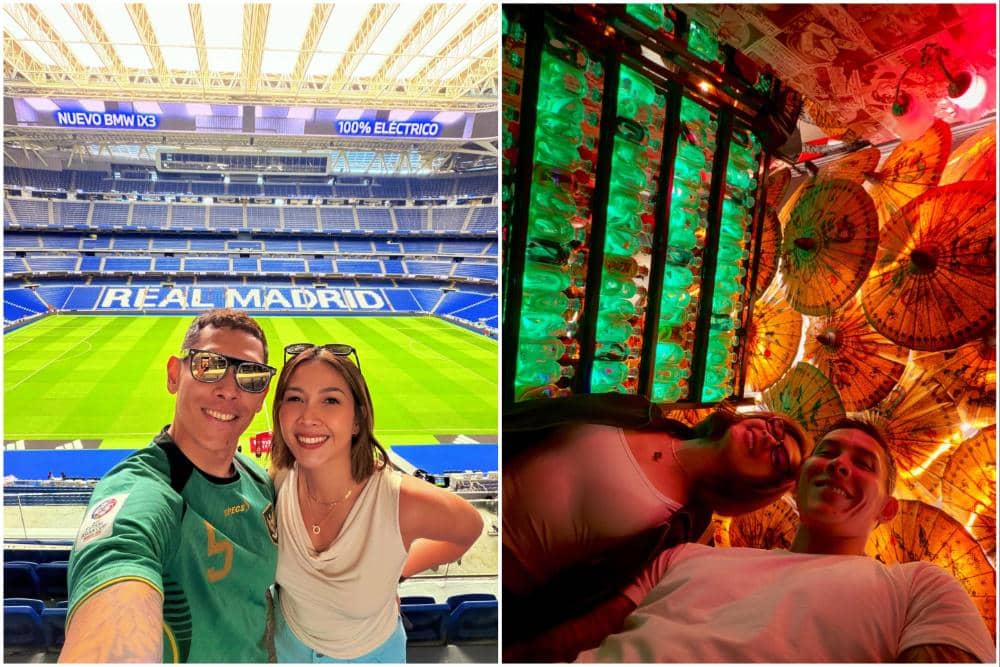 10 Potret Ganindra Bimo dan Andrea Dian Liburan di Madrid, Nonton Bola