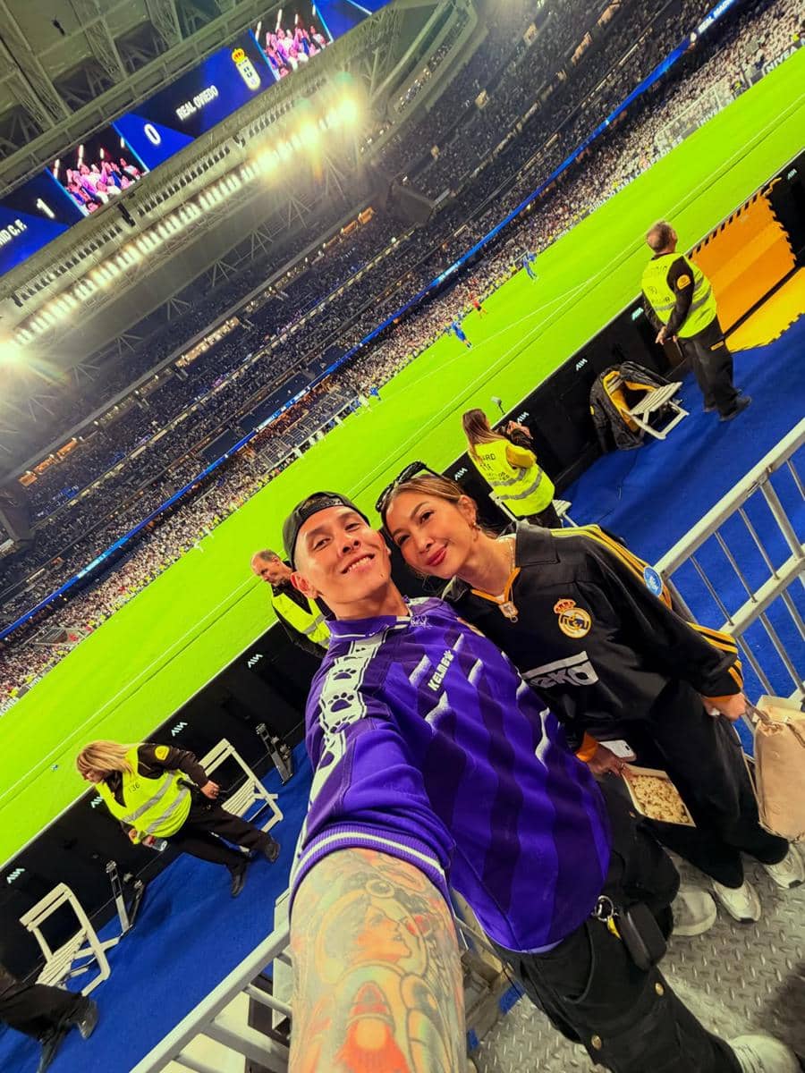 Ganindra Bimo dan Andrea Dian liburan di Madrid