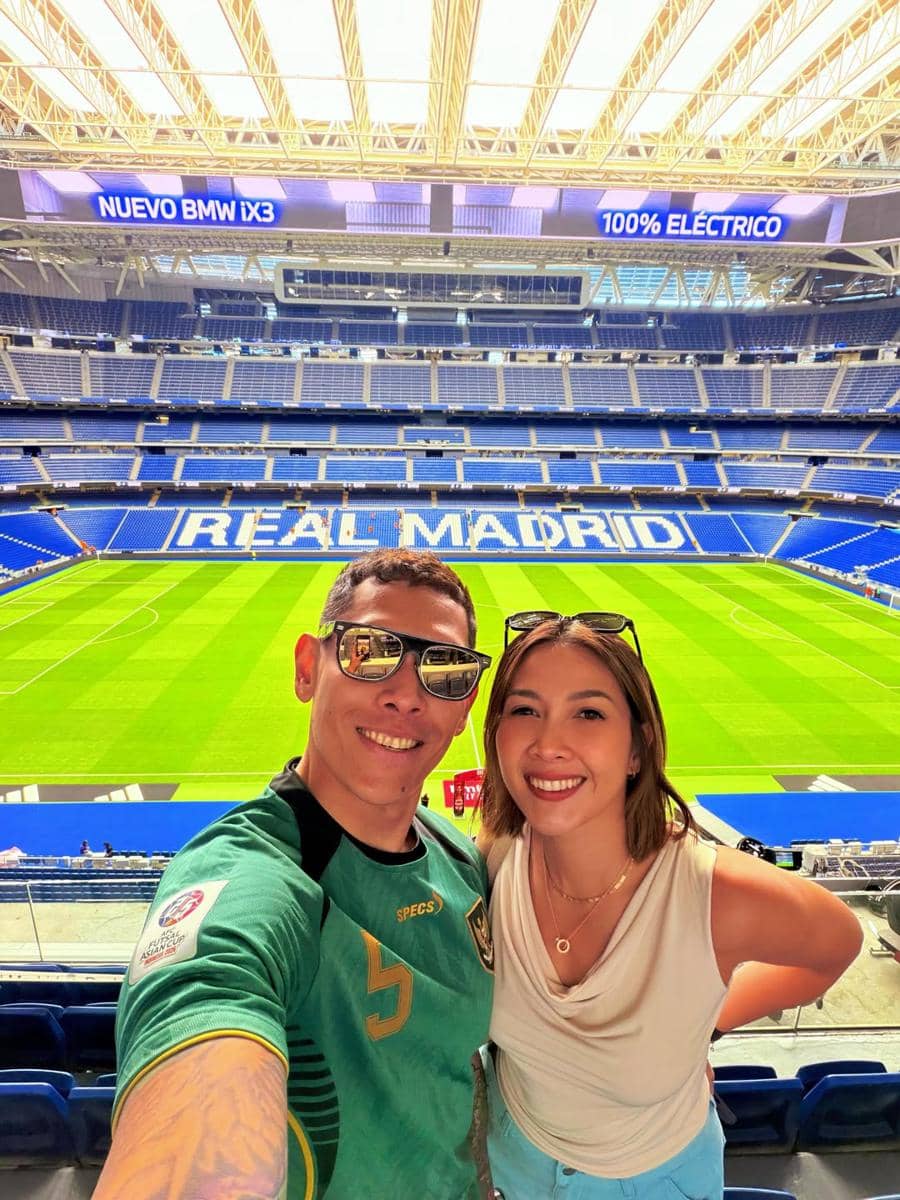 Ganindra Bimo dan Andrea Dian liburan di Madrid
