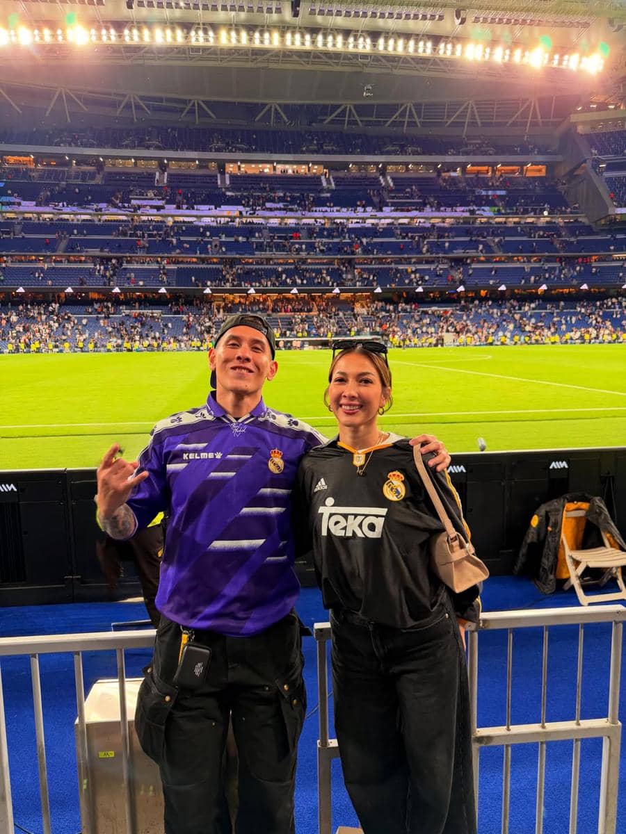 Ganindra Bimo dan Andrea Dian liburan di Madrid
