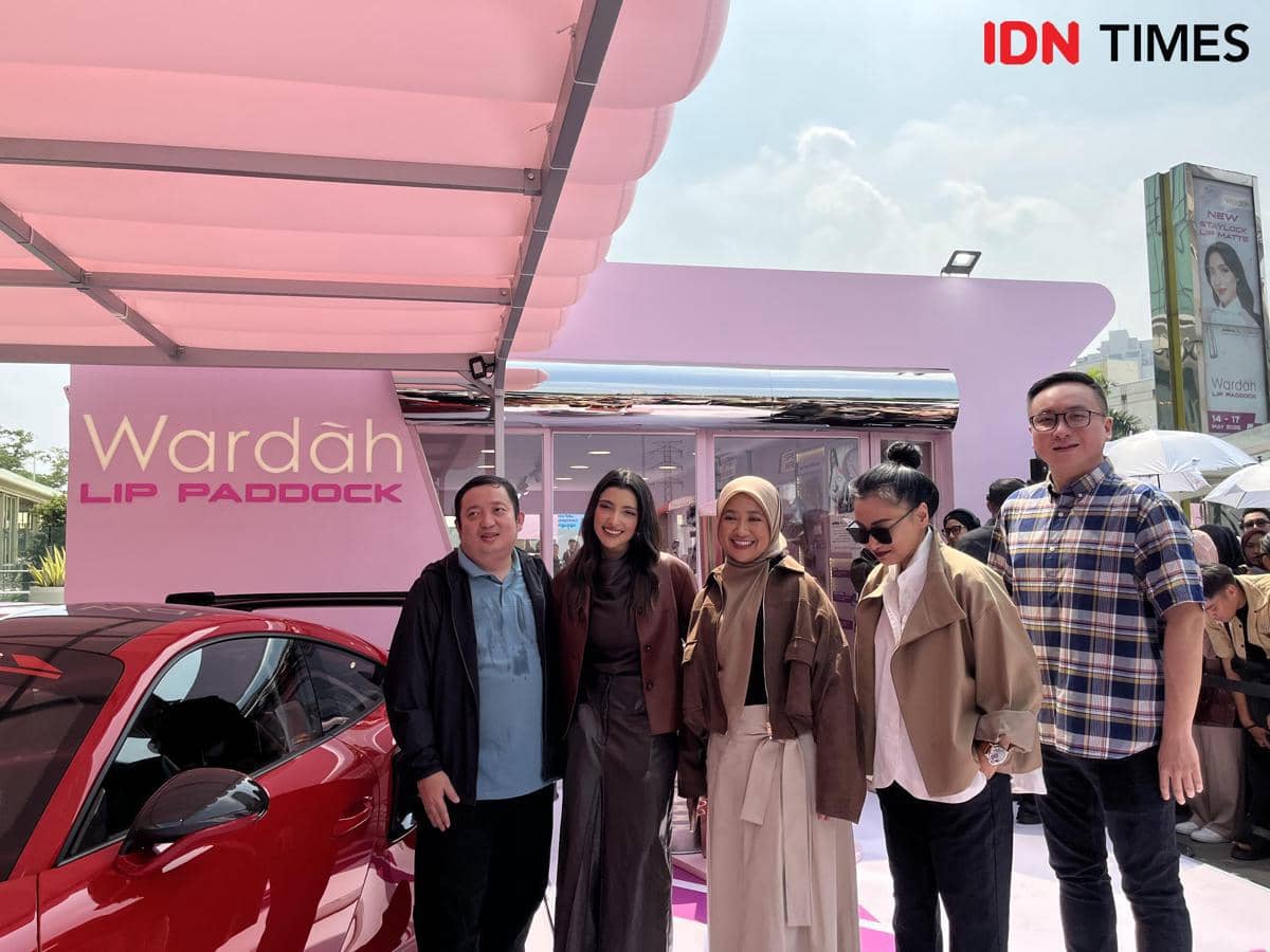 Wardah Lip Paddock, Sensasi Explore Instalasi Beauty bak di Sirkuit