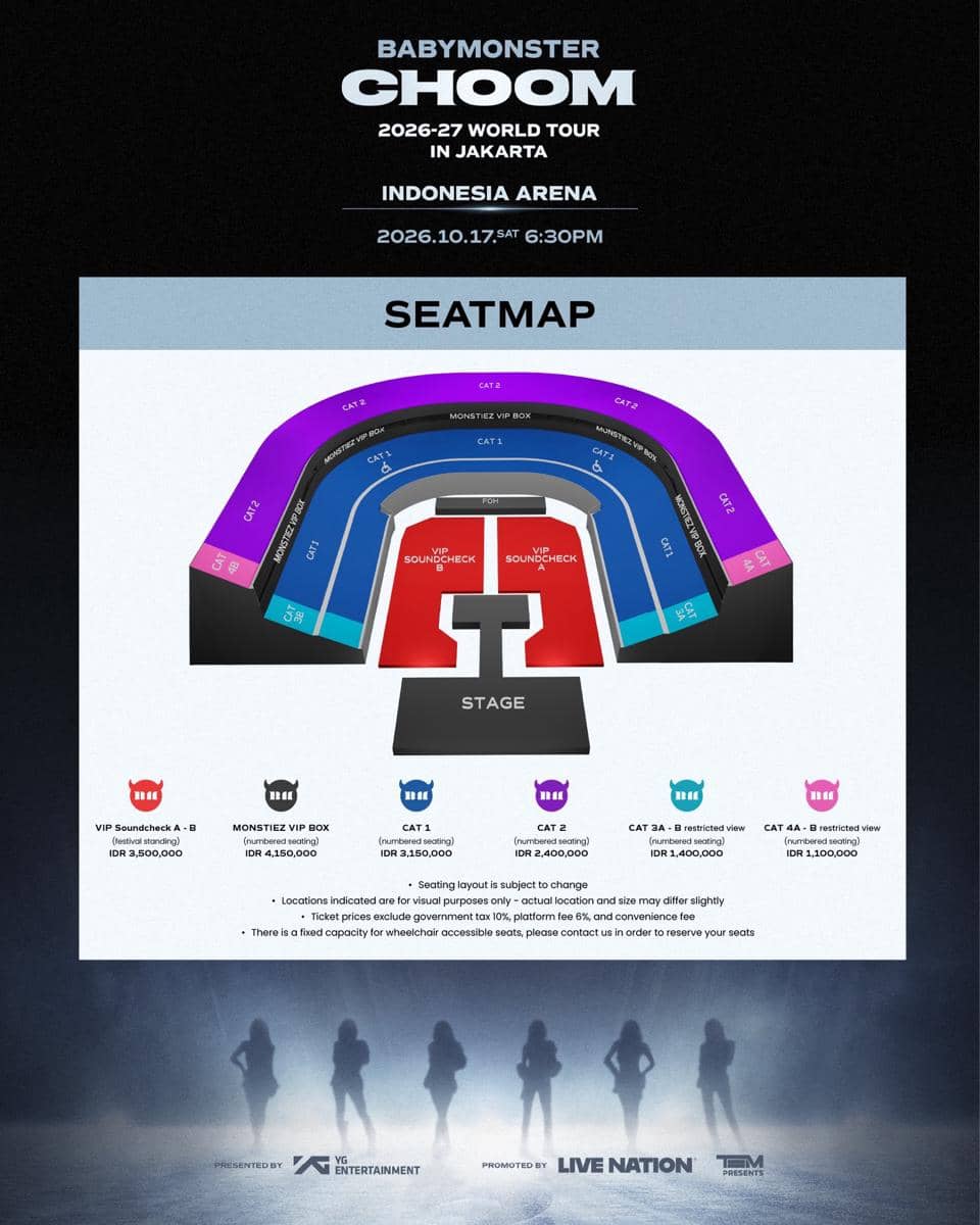poster konser BABYMONSTER CHOOM di Jakarta (x.com/TEMGMT)