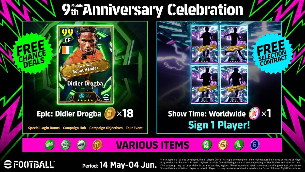 eFootball Mobile 9th Anniversary