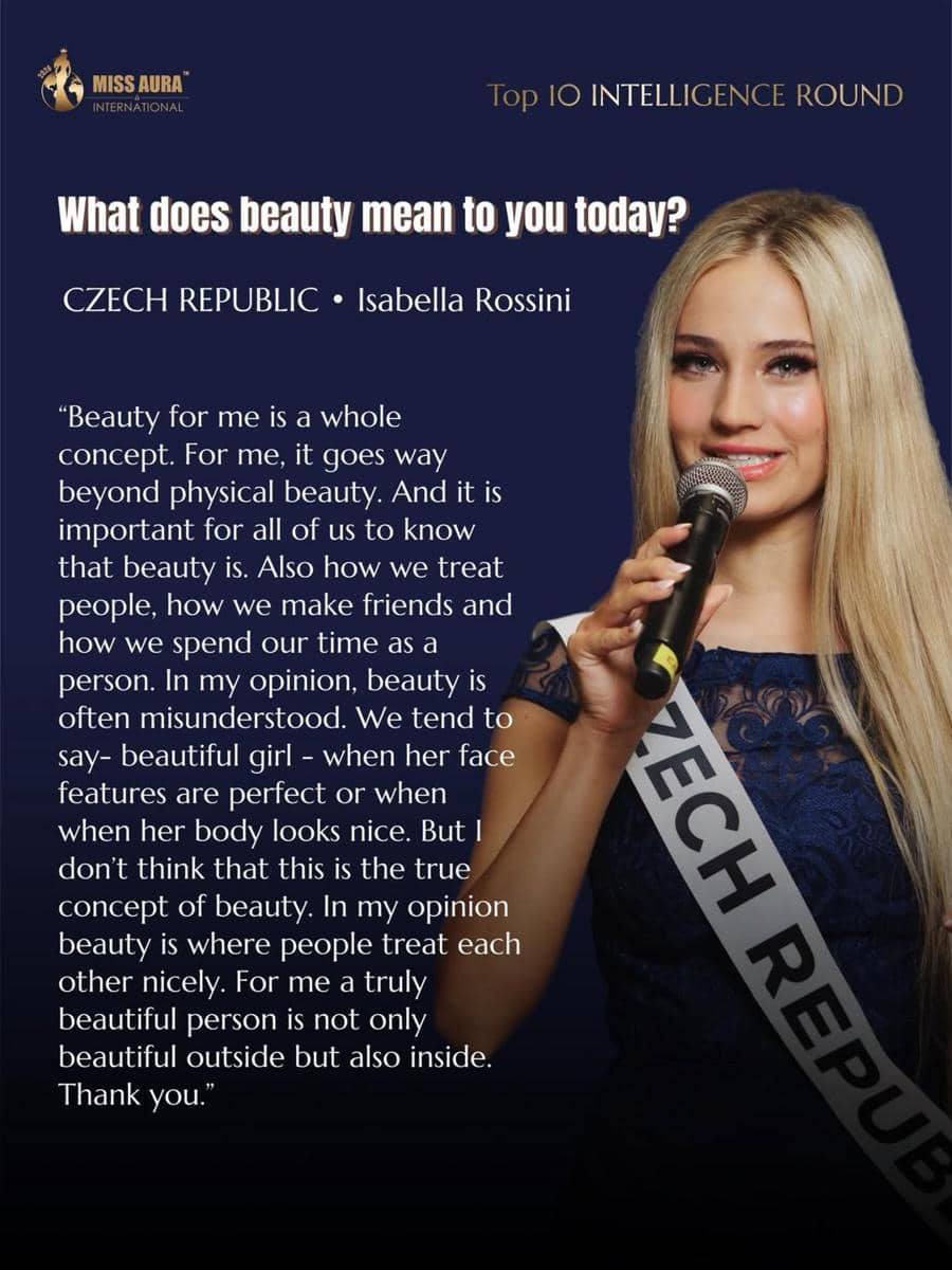 Potret Intelligence Round Miss Aura International 2026