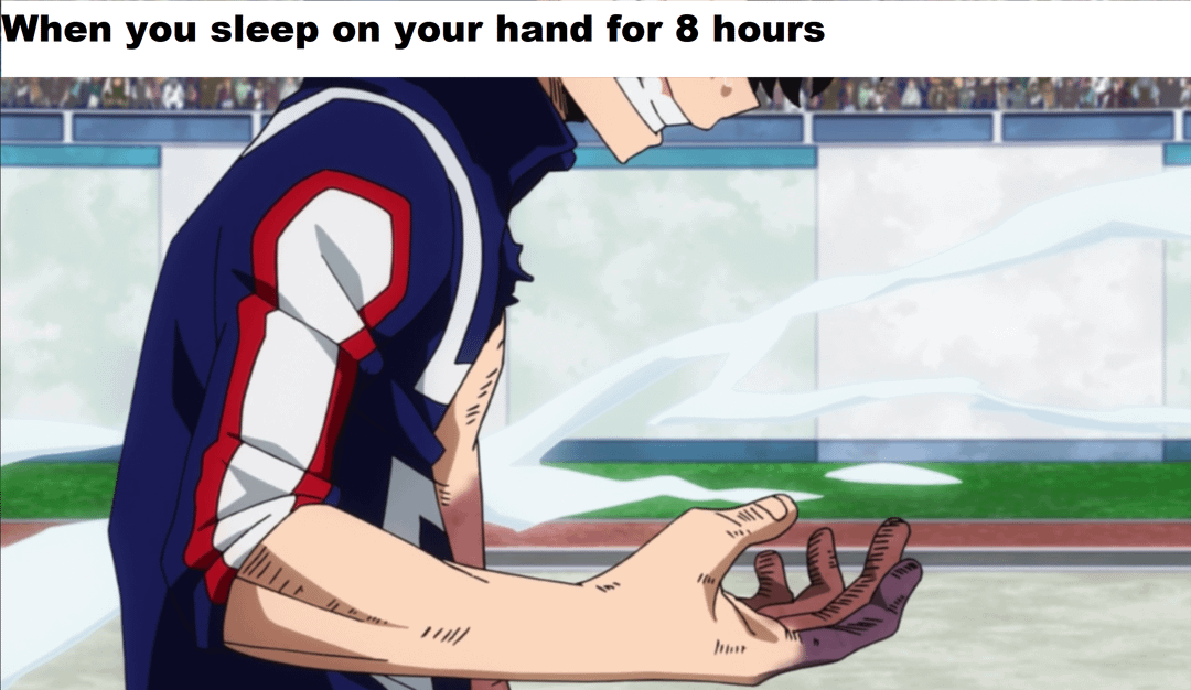 meme anime tentang tidur 8 jam