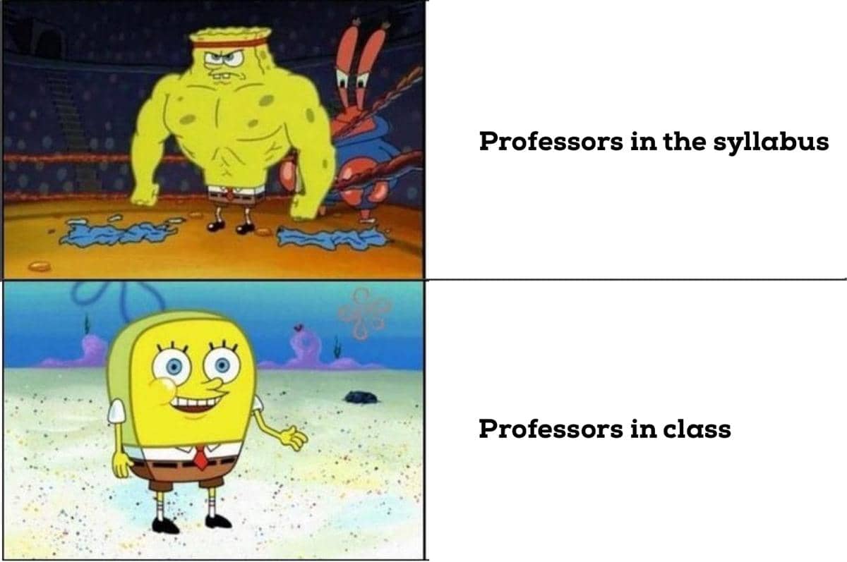 8 Meme SpongeBob tentang Dosen, kok Balas Surelnya Cepat?