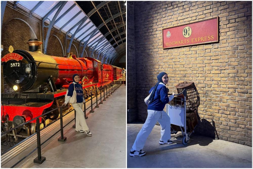10 Potret Keluarga Tika Ramlan ke Harry Potter Warner Bros Tokyo