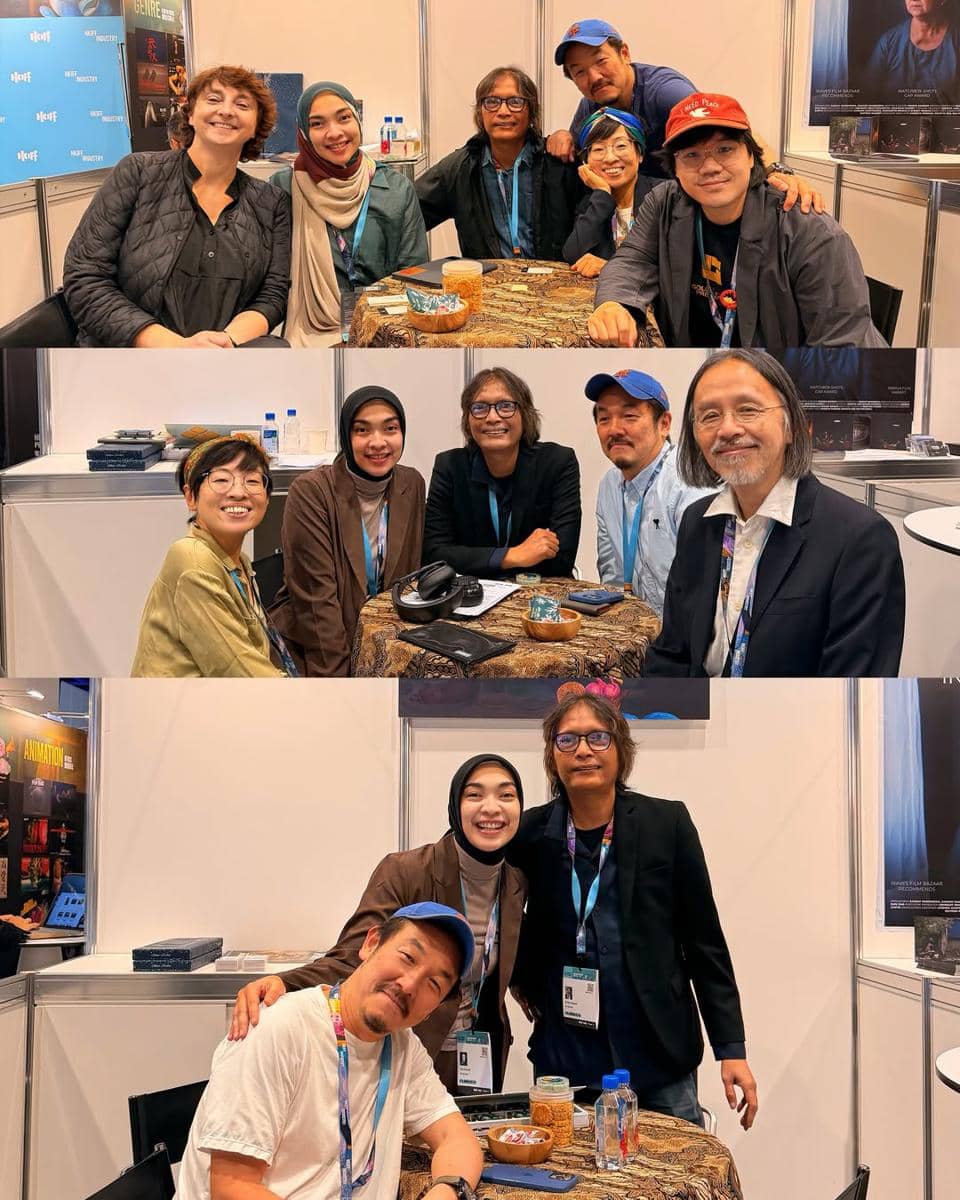 Tika Bravani saat hadir di acara Filmart 2026 di Hong Kong