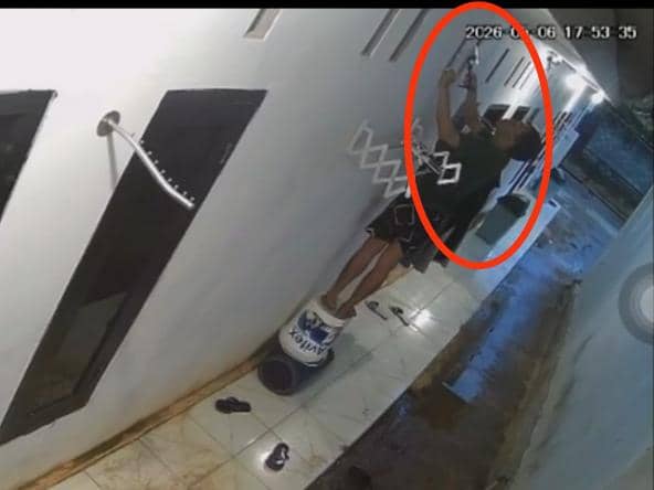 Pria Lampung Utara Rekam Tetangga Kos Mandi, Aksi Terekam CCTV