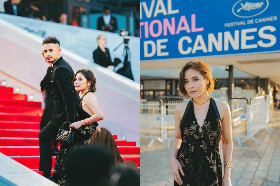 Detail Look Prilly Latuconsina di Cannes, Pakai Perhiasan Mewah