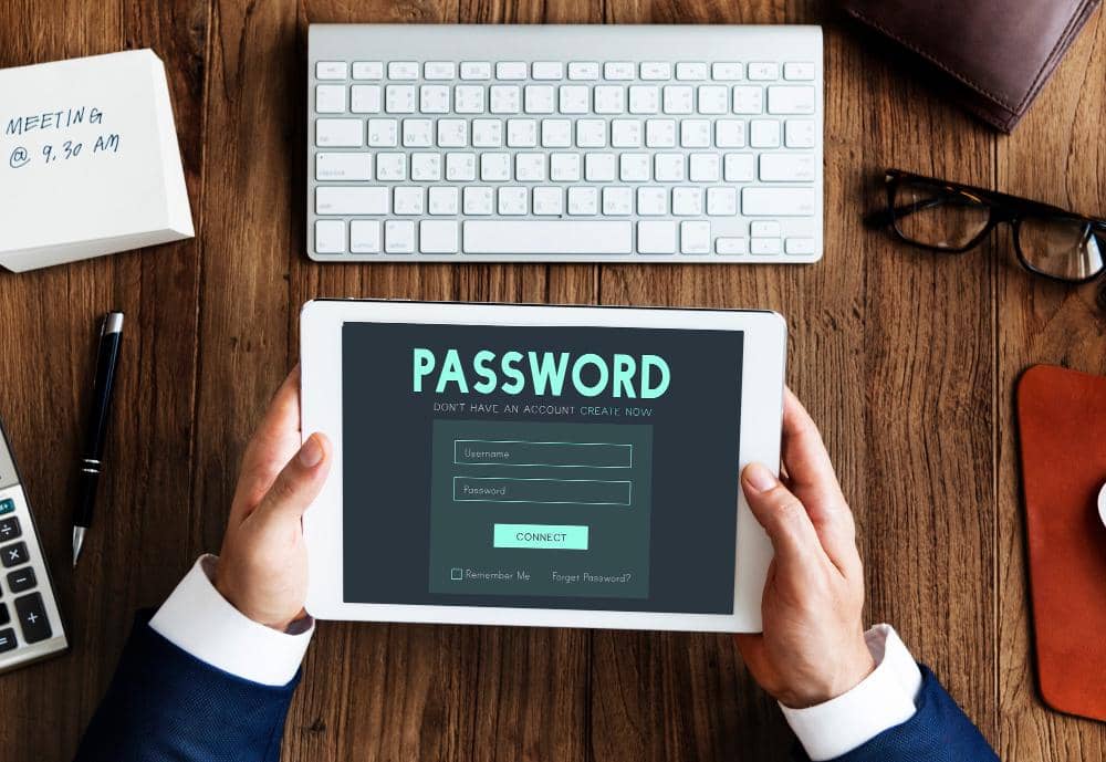 ilustrasi mengetik password