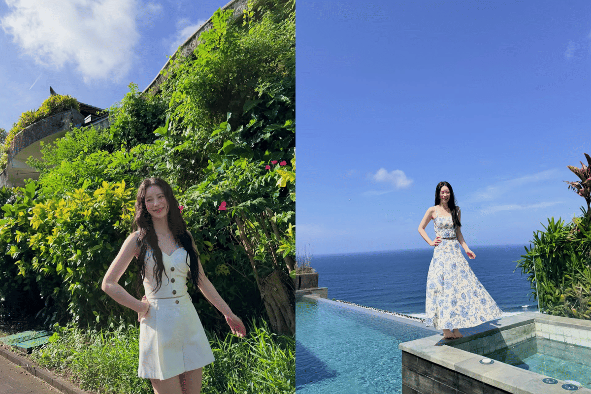9 Potret Lim Ji Yeon di Bali, Kerja Sekalian Healing!