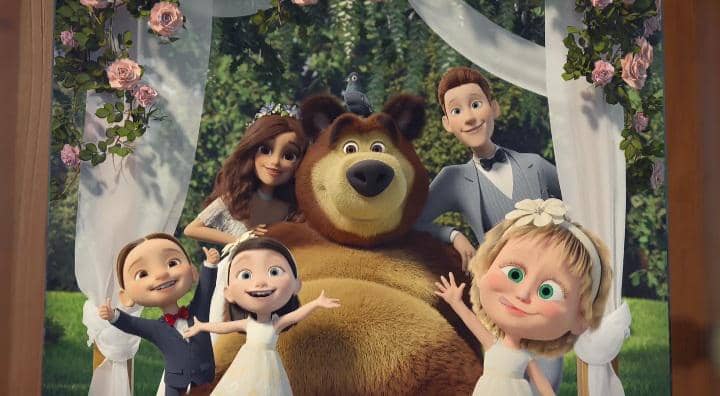 cuplikan Masha and the Bear episode Say Cheese!
